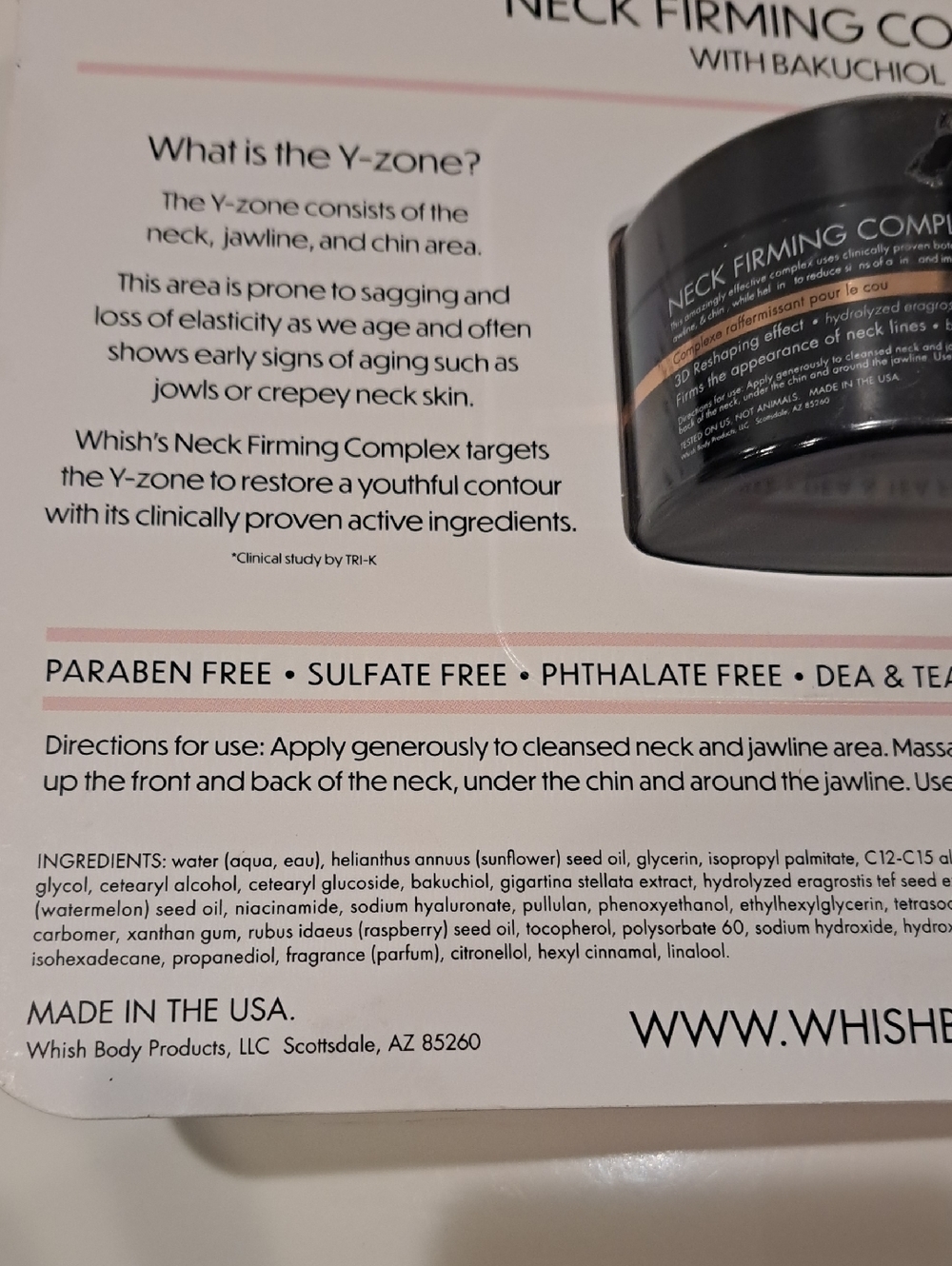 NIB WHISH Neck Firming Complex 3.4oz Msrp. $98 - Picture 3 of 4